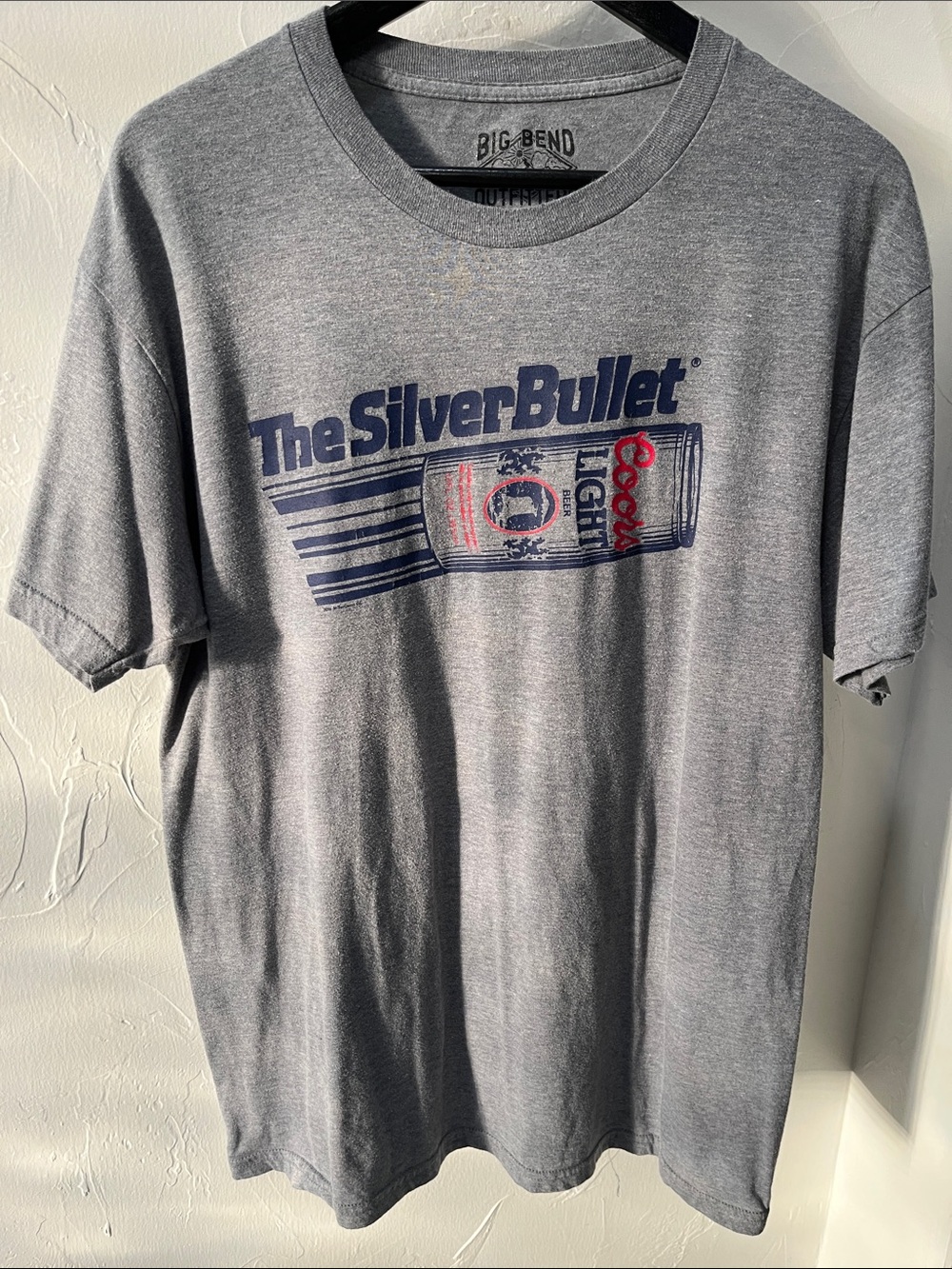The Silver Bullet Coors Light Gray Graphic Tee